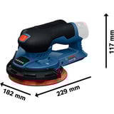 Bosch Akku-Exzenterschleifer GEX 12V-150-3 Professional solo, 12Volt blau/schwarz, ohne Akku und Ladegerät