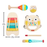 Fisher-Price Musik-Geschenkset mit Holzinstrumenten für Kleinkinder, Musikspielzeug 6 Teile