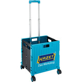 Hazet SHOPPING KART mit HAZET Logo , Trolley hellblau/schwarz, klappbar, Teleskopgriff