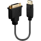 Lindy DisplayPort 1.2 auf DVI-D Basis-Adapter schwarz