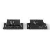 Lindy HDMI 4K30 Extender, HDMI Verlängerung schwarz, 70m, Cat.6, mit Power over Cable und Loop Out