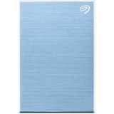 Seagate One Touch mit Kennwort 5 TB, Externe Festplatte hellblau, Micro-USB-B 3.2 Gen 1 (5 Gbit/s)