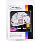 SilverStone SST-FW124-ARGB 120x120x15, Gehäuselüfter schwarz/weiß, 120 mm