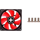 Xilence Performance C PWM Serie 92x92x25, Gehäuselüfter schwarz/rot, 92 mm