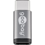 goobay USB 2.0 Adapter, USB-C Stecker > Micro-USB Buchse grau