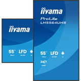 iiyama ProLite LH5564UHS-B1AG, Public Display schwarz (matt), UltraHD/4K, VA, WiFi, Fernbedienung