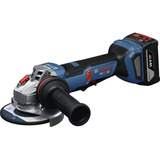 Bosch Professional Akku-Winkelschleifer GWS 18V-11PS Professional solo, 18Volt blau/schwarz, ohne Akku und Ladegerät, mit Vibration Control-Zusatzhandgriff 