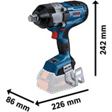Bosch Professional PRO Akku-Schlagschrauber BITURBO GDS 18V-1600 HC Professional solo, 18Volt blau/schwarz, ohne Akku und Ladegerät, 3/4"
