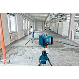 Bosch Professional Rotationslaser GRL 300 HVG Professional, mit Baustativ blau, Koffer, grüne Laserlinie