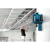 Bosch Professional Rotationslaser GRL 300 HVG Professional, mit Baustativ blau, Koffer, grüne Laserlinie