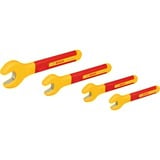 Bosch VDE Einmaulschlüssel-Set 8/ 10/ 13/ 17mm Professional, Schraubenschlüssel rot/gelb, 4-teilig