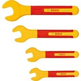 Bosch VDE Einmaulschlüssel-Set 8/ 10/ 13/ 17mm Professional, Schraubenschlüssel rot/gelb, 4-teilig