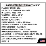COBI Lockheed F-117 Nighthawk, Konstruktionsspielzeug Maßstab 1:48