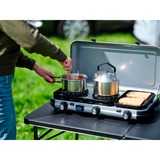 Campingaz Camping Kitchen 2 Multi Cook, Gaskocher grau, 2 Kochfelder 2x 1,8 kW + Grillplatte 0,9 kW