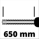 EINHELL Akku-Heckenschere GE-CH 36/65 Li-Solo, 36Volt (2x18V) rot/schwarz, ohne Akku und Ladegerät