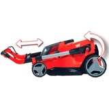EINHELL Professional Akku-Rasenmäher RASARRO 36/42, 36Volt (2x18V) rot/schwarz, 2x Li-Ionen Akku 5,2Ah