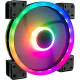 Inter-Tech Argus RS-141 RGB 140x140x25, Gehäuselüfter schwarz, 140 mm