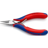 KNIPEX Elektronik-Greifzange 35 22 115, Elektronik-Zange rot/blau, glatte Greifflächen, Länge 115mm