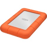 LaCie Rugged Mini 1 TB, Externe Festplatte silber/orange, Micro-USB-B 3.2 Gen 1 (5 Gbit/s)