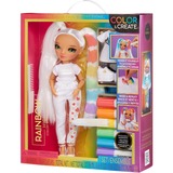 MGA Entertainment Rainbow High Color & Create Fashion Doll - Green Eyes, Puppe 