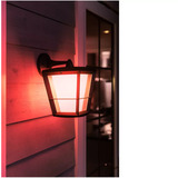 Philips White & Color Ambiance Econic Outdoor hängende Wandleuchte, LED-Leuchte schwarz
