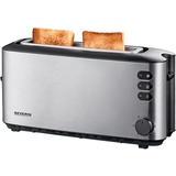 Severin Automatik-Langschlitztoaster AT 2515 silber, 1.000 Watt, für 2 Scheiben Toast