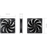 SilverStone SST-AP184i-PRO 180x180x32, Gehäuselüfter schwarz