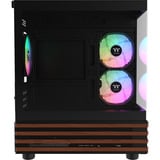Thermaltake View 170 WS ARGB , Tower-Gehäuse schwarz/holz, Tempered Glass x 2, Holz-Struktur