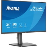 iiyama ProLite XB2493HSU-B1, LED-Monitor 60.5 cm (23.8 Zoll), schwarz (matt), FullHD, IPS, HDMI, DP, USB-Hub, Adaptive-Sync, 120Hz Panel