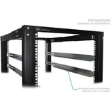 Alphacool ES 19" Open Frame Serverrack , Rack, Server-Gehäuse schwarz, 25 Höheneinheiten