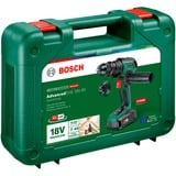 Bosch Akku-Bohrschrauber AdvancedDrill 18V-80 QuickSnap grün/schwarz, Li-Ionen Akku 2,5Ah, Koffer, POWER FOR ALL ALLIANCE