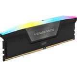 Corsair DIMM 96 GB DDR5-6400 (4x 24 GB) Quad-Kit, Arbeitsspeicher schwarz, CMH96GX5M4B6400C32, Vengeance RGB, INTEL XMP
