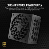 Corsair SF1000L 1000W Generalüberholt, PC-Netzteil schwarz, Kabel-Management, 1000 Watt