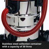 EINHELL Nass-/Trockensauger TE-VC 36/30 Li rot/silber, ohne Akku und Ladegerät