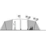 Easy Camp Familien-Tunnelzelt Leka Twin 8 olivgrün, Modell 2025