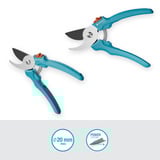 GARDENA Gartenschere EasyCut türkis, Bypass, für Schnittblumen