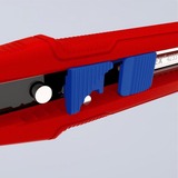 KNIPEX CutiX Universalmesser, Teppichmesser rot/blau, inkl. 2 Klingen