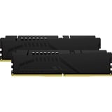 Kingston FURY DIMM 32 GB DDR5-5200 (2x 16 GB) Dual-Kit, Arbeitsspeicher schwarz, KF552C36BBEK2-32, Fury Beast    , INTEL XMP, AMD EXPO