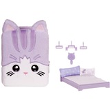 MGA Entertainment Na! Na! Na! Surprise 3-in-1 Backpack Bedroom Serie 3 Playset - Lavender Kitten, Spielfigur 