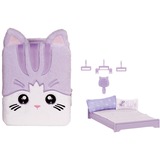 MGA Entertainment Na! Na! Na! Surprise 3-in-1 Backpack Bedroom Serie 3 Playset - Lavender Kitten, Spielfigur 