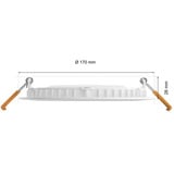 Philips Hue White & Color Ambiance Slim Einbauleuchte 170 mm, LED-Leuchte weiß