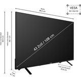 Telefunken XU43TO750S, LED-Fernseher 108 cm (43 Zoll), schwarz, UltraHD/4KHD, Triple Tuner, SmartTV, TiVo Betriebssystem