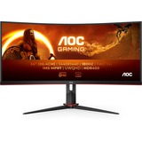 AOC CU34G2XP/BK, Gaming-Monitor 86.4 cm (34 Zoll), schwarz/rot, WQHD, VA, Curved, 180Hz Panel