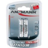 Ansmann Extreme Lithium Micro AAA, Batterie silber, 2x Lithium