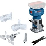 Bosch Akku-Kantenfräse /-Laminatschneider GLF 18V-8 Professional solo, 18Volt, Oberfräse blau/schwarz, ohne Akku und Ladegerät