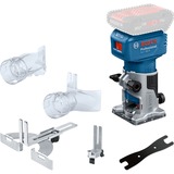 Bosch Professional Akku-Kantenfräse /-Laminatschneider GLF 18V-8 Professional solo, 18Volt, Oberfräse blau/schwarz, ohne Akku und Ladegerät