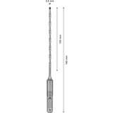 Bosch Professional EXPERT Hammerbohrer SDS-plus-7X, Ø 3,5mm Arbeitslänge 100mm