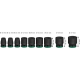 Bosch Professional PRO Impact Steckschlüsseleinsatz-Set 1/2", 9-teilig schwarz, Standard