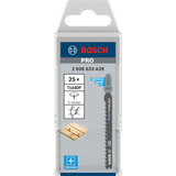 Bosch Professional PRO Wood precise Stichsägeblatt T 144 DP, 100mm 25 Stück