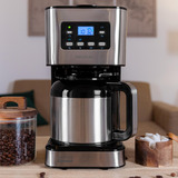 Cecotec Coffee 66 Drop & Thermo Time, Filtermaschine edelstahl/schwarz, 950 Watt